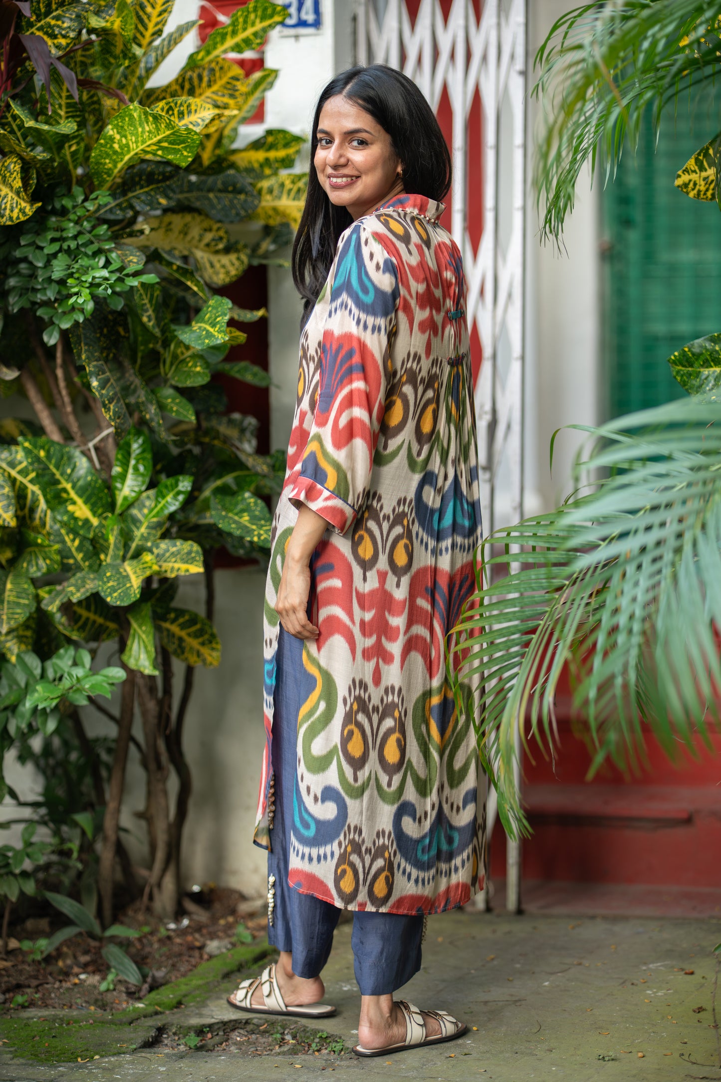 Iris kurta set (2 pc)/ multi ikat