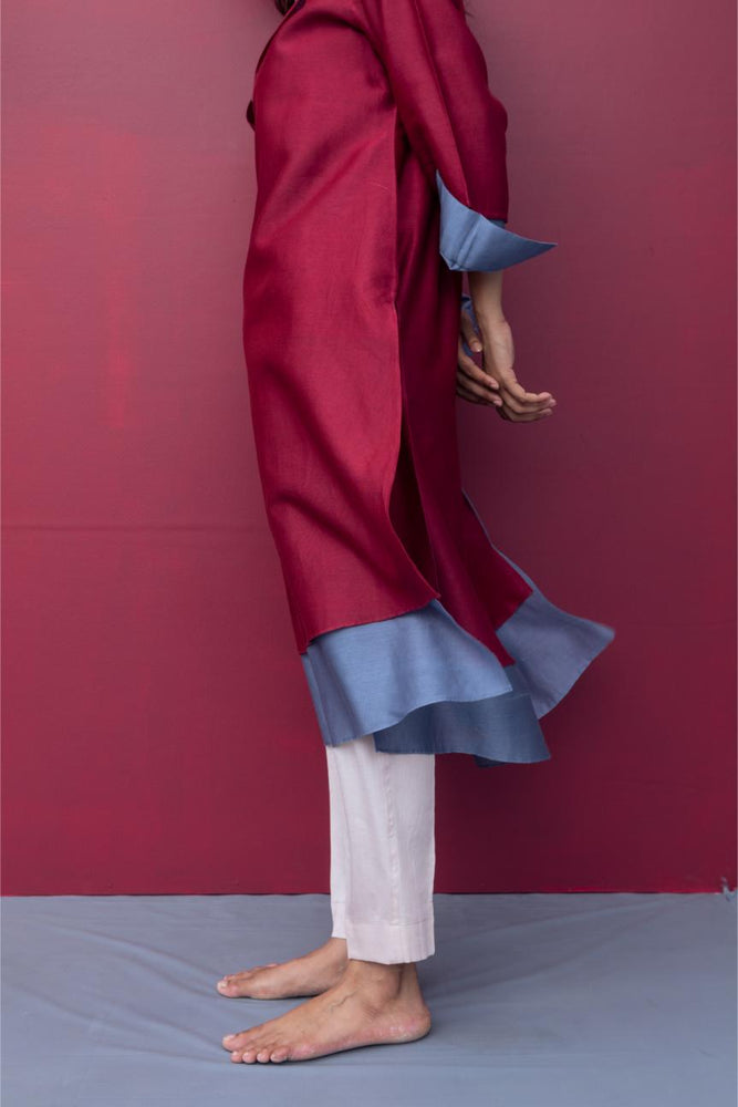 
                  
                    DAHLIA KURTA maroon navy
                  
                