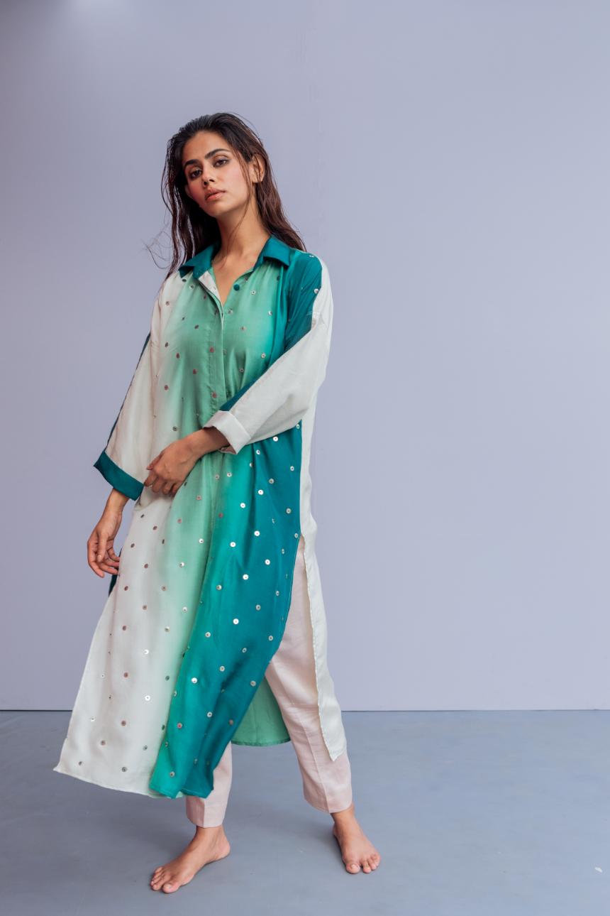 ERIN KURTA green