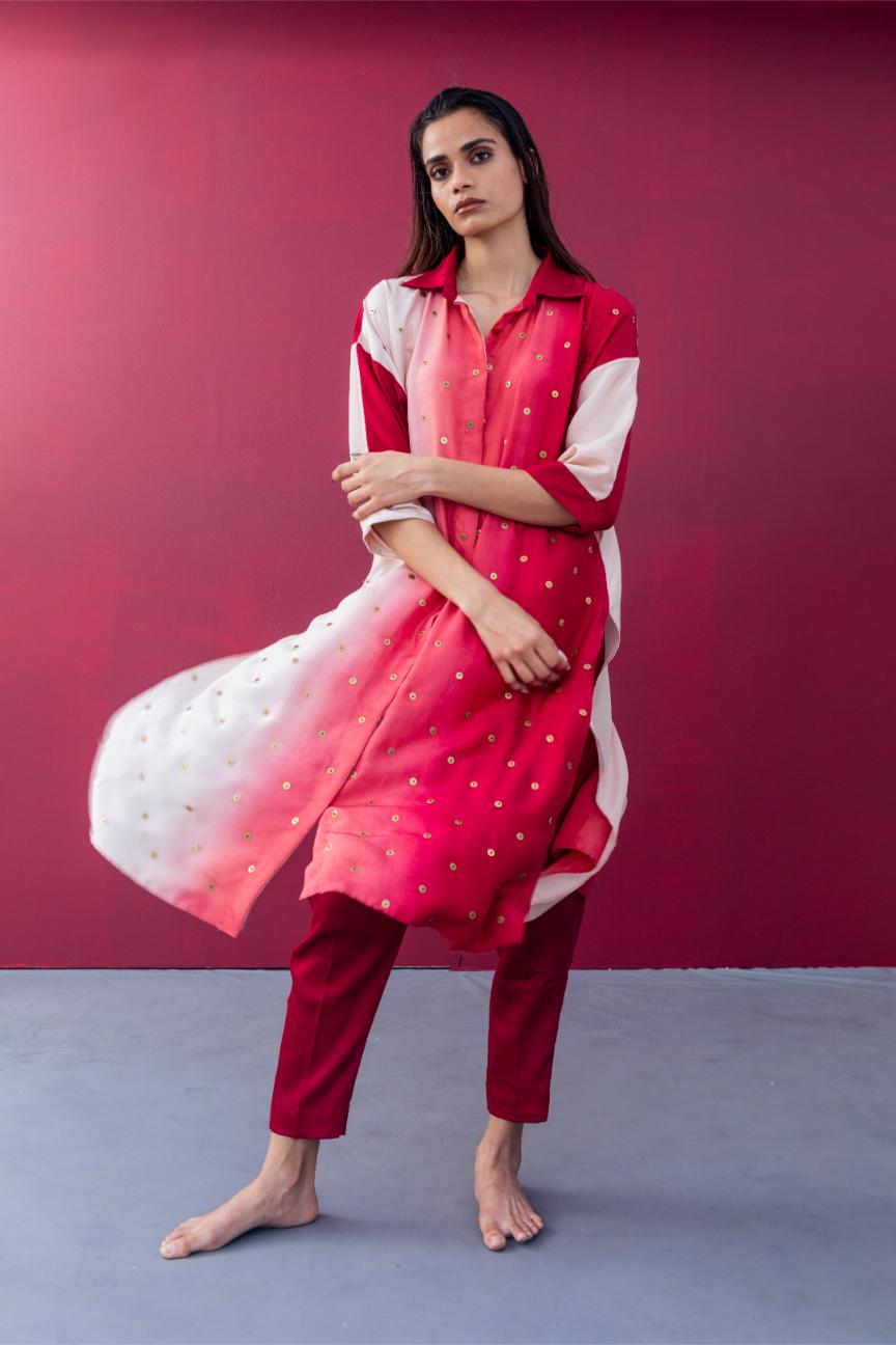 ERIN KURTA crimson