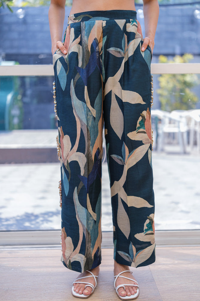 FLORAL PANTS