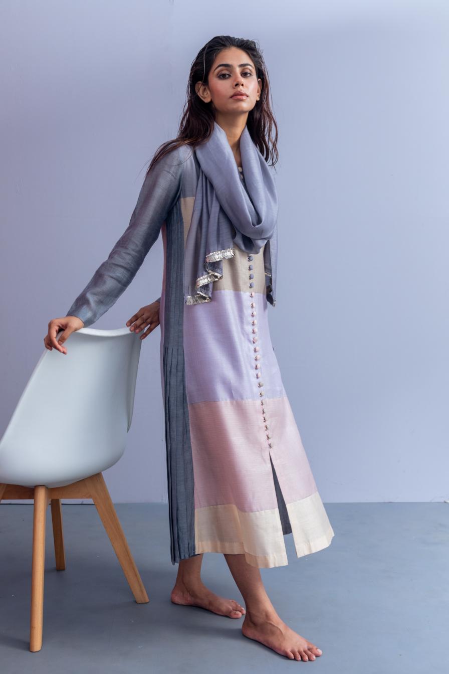 GRACE KURTA & SCARF rose