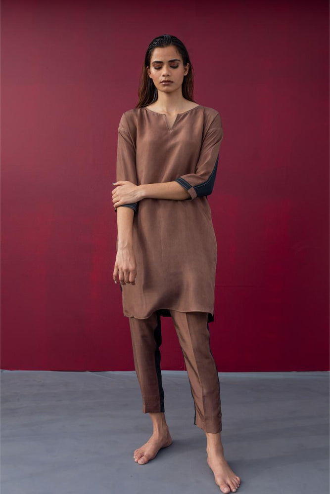 JUDE KURTA & PANT black cappuccino