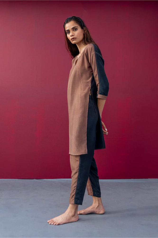 JUDE KURTA & PANT black cappuccino