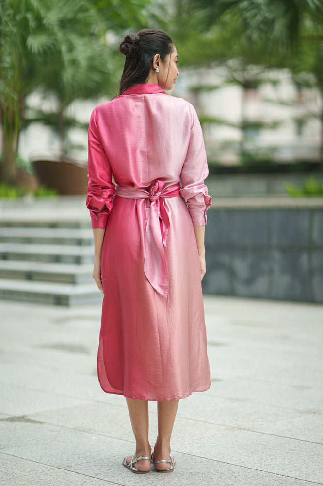 
                  
                    OL SILK TIE DRESS pink crimson
                  
                