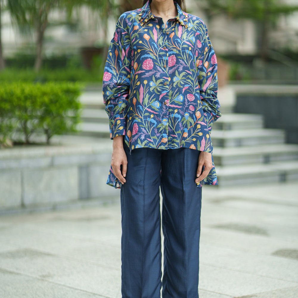 OS SHIRT & PANT blue jaal
