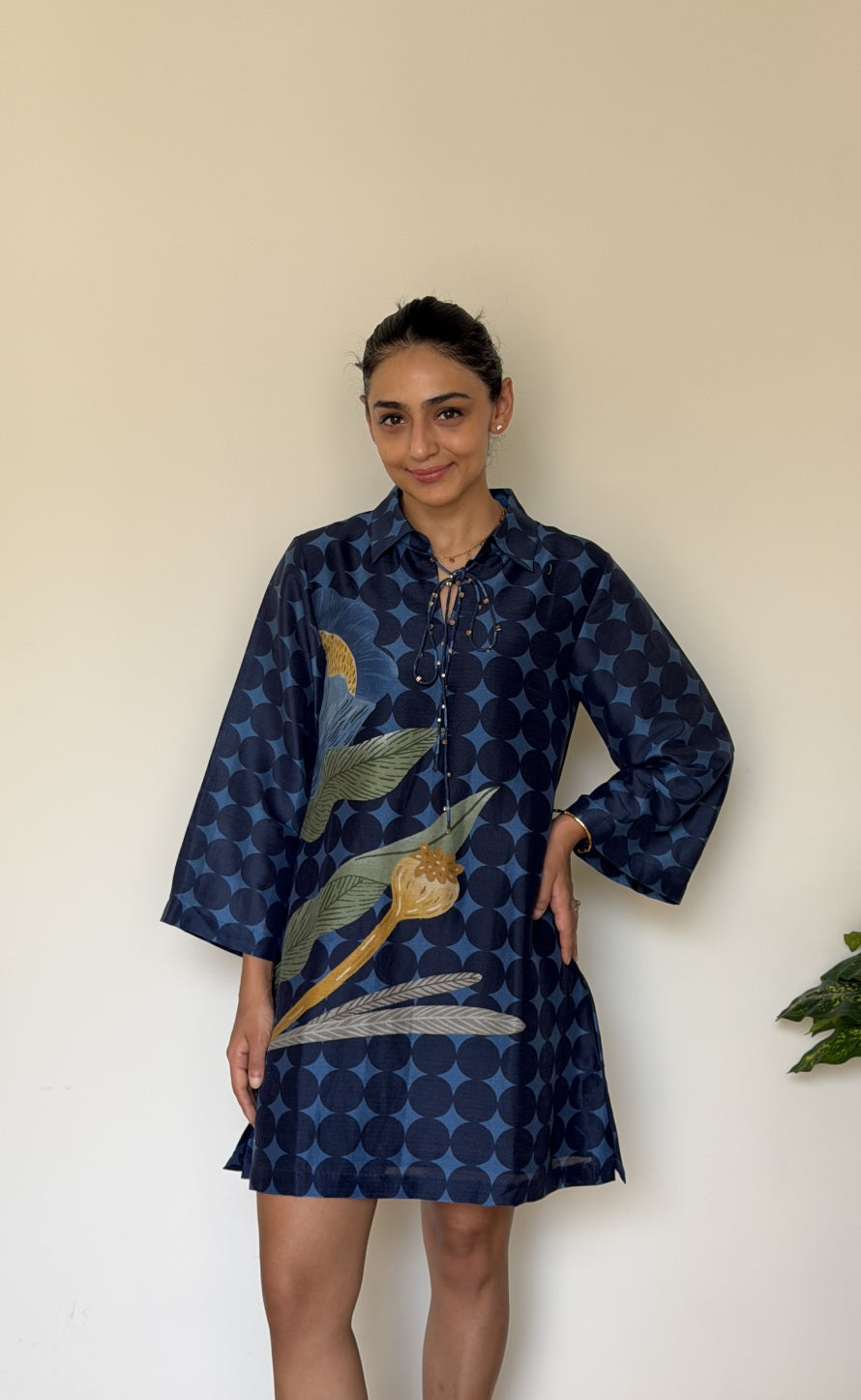 POPPY DRESS / BLUE PLACEMENT