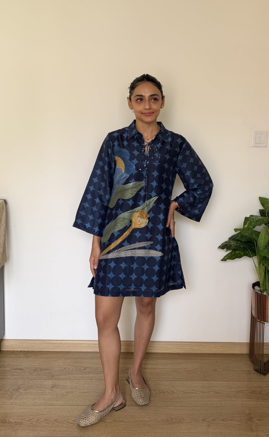 POPPY DRESS / BLUE PLACEMENT