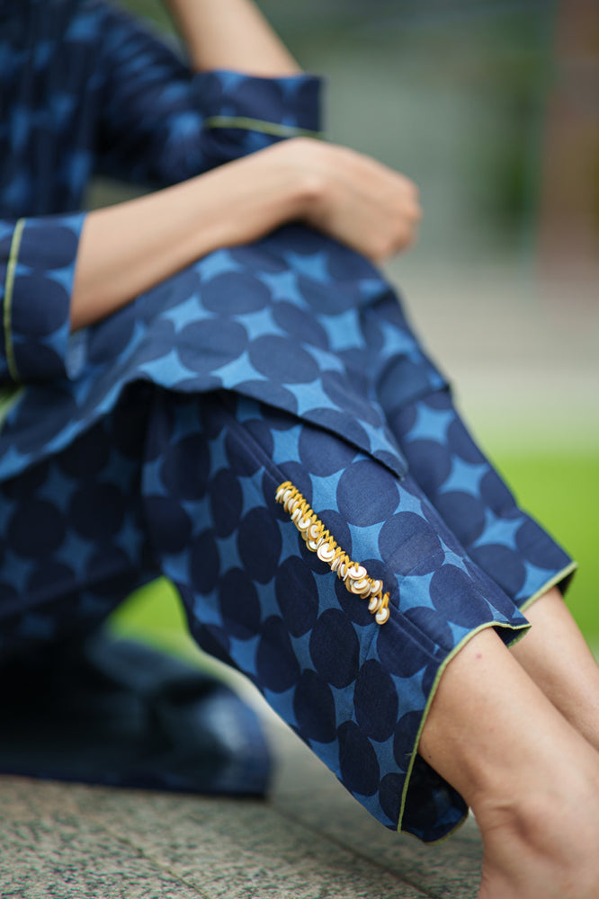
                  
                    POPPY KURTA & PANT placement blue sparkle
                  
                