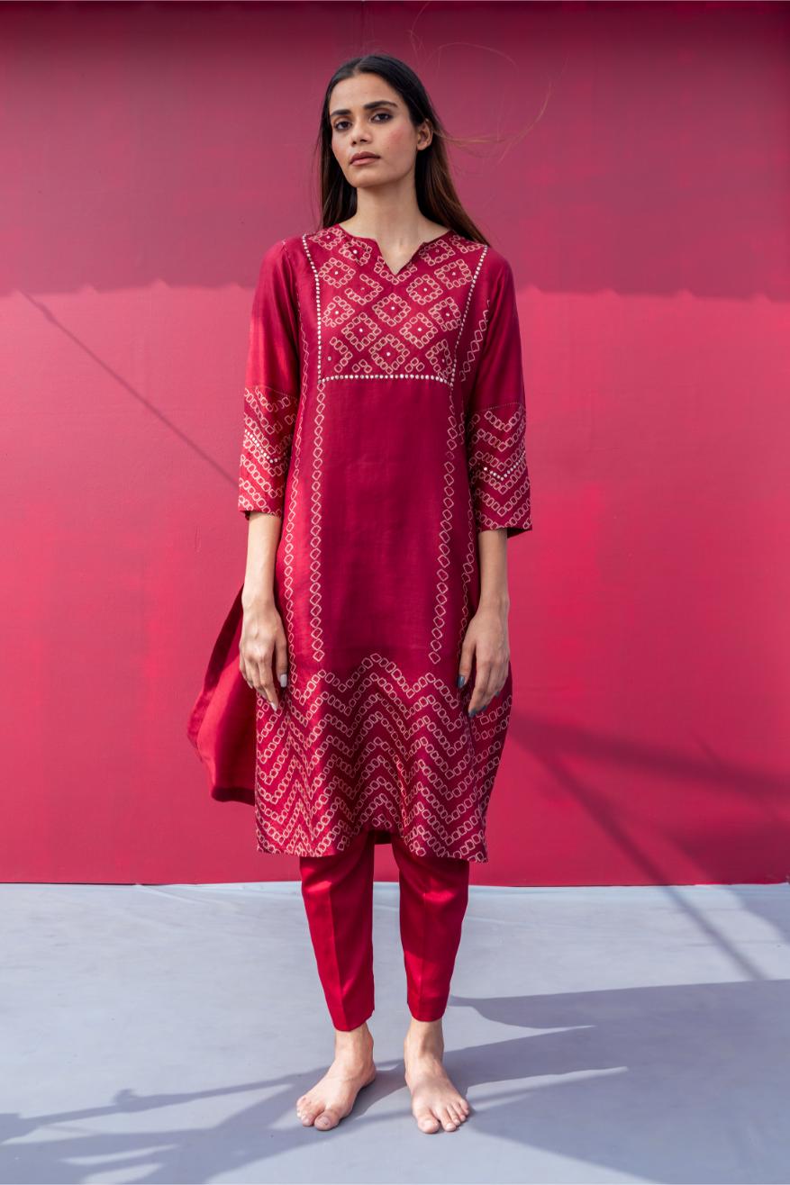 ROBYN KURTA maroon