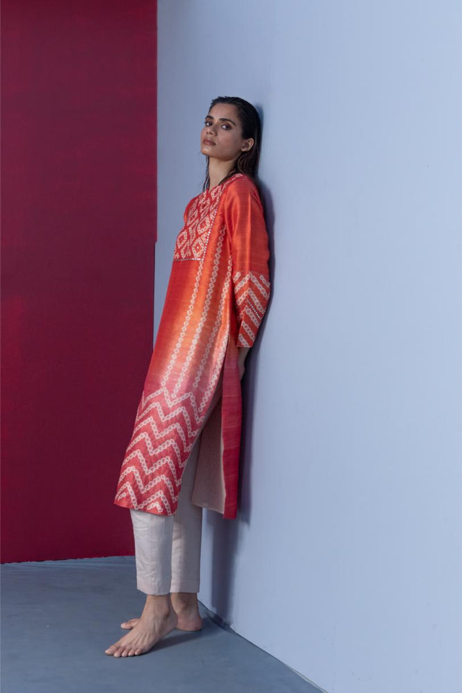 ROBYN KURTA orange red