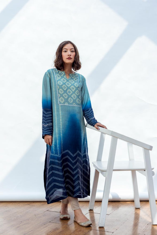 ROBYN KURTA peppermint navy