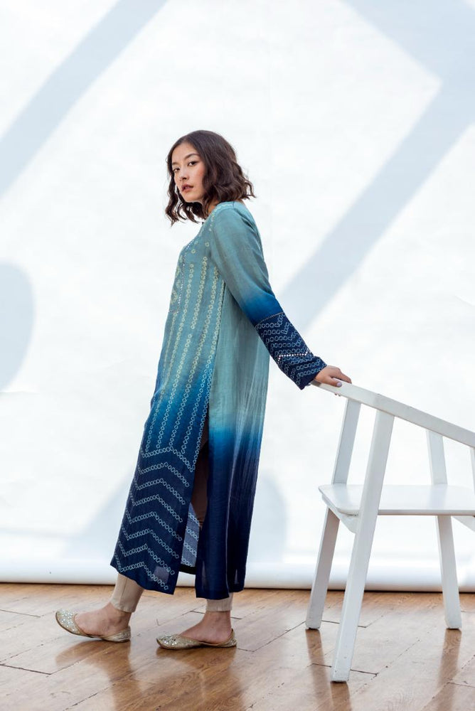 ROBYN KURTA peppermint navy