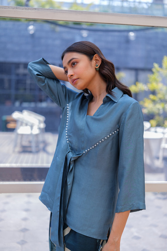 
                  
                    SILK TIE TOP & PANT cobalt
                  
                
