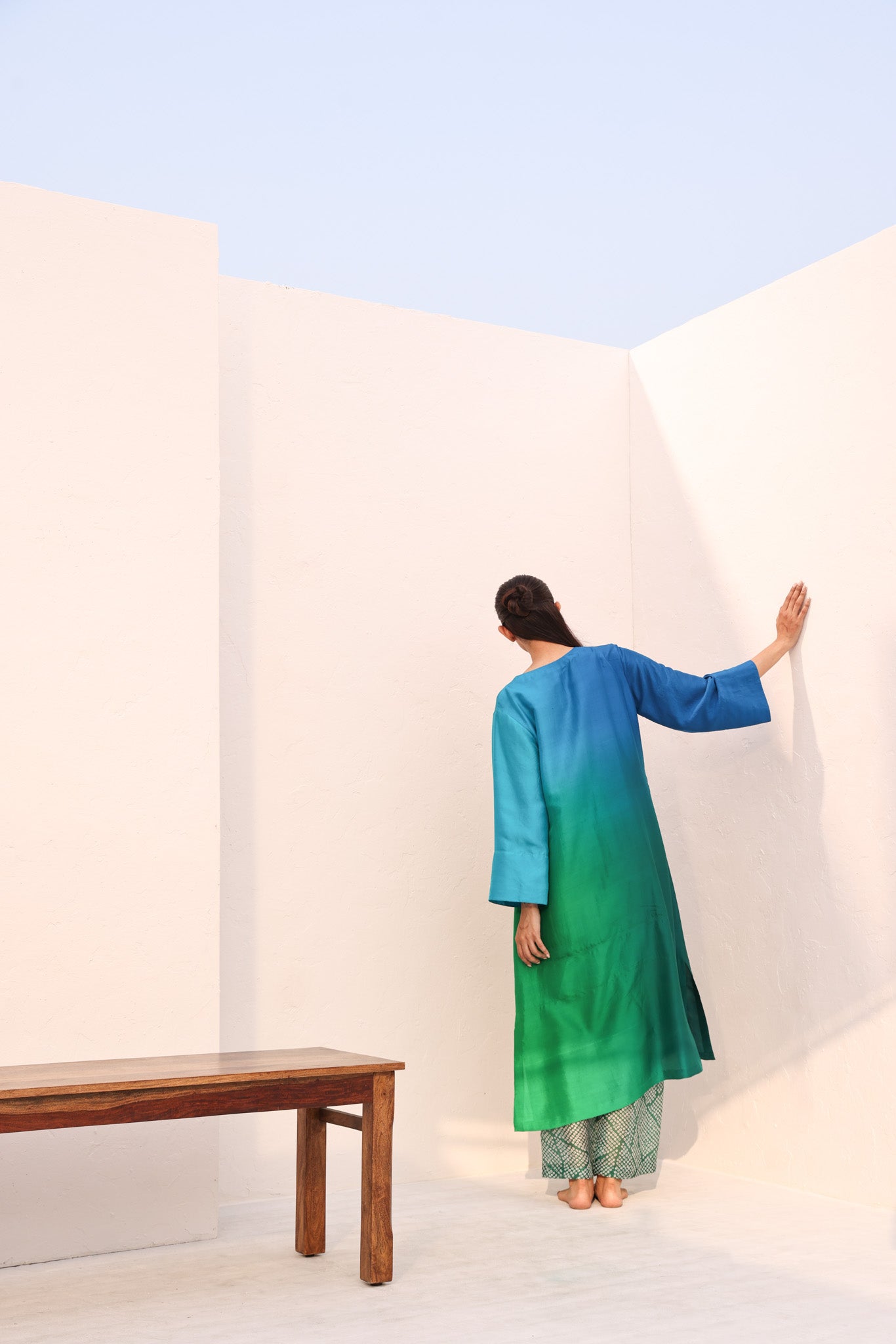 ANASTASIA RUCHED SET (2PC)/ AQUA