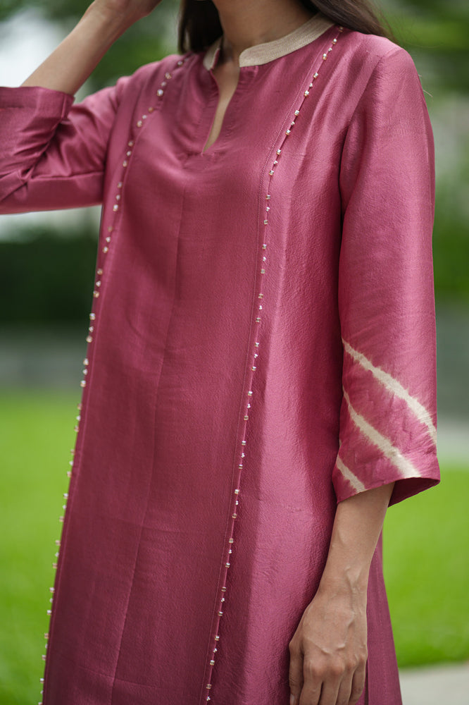 
                  
                    ANASTASIA TIE DYE KURTA SET pink cream jaal
                  
                
