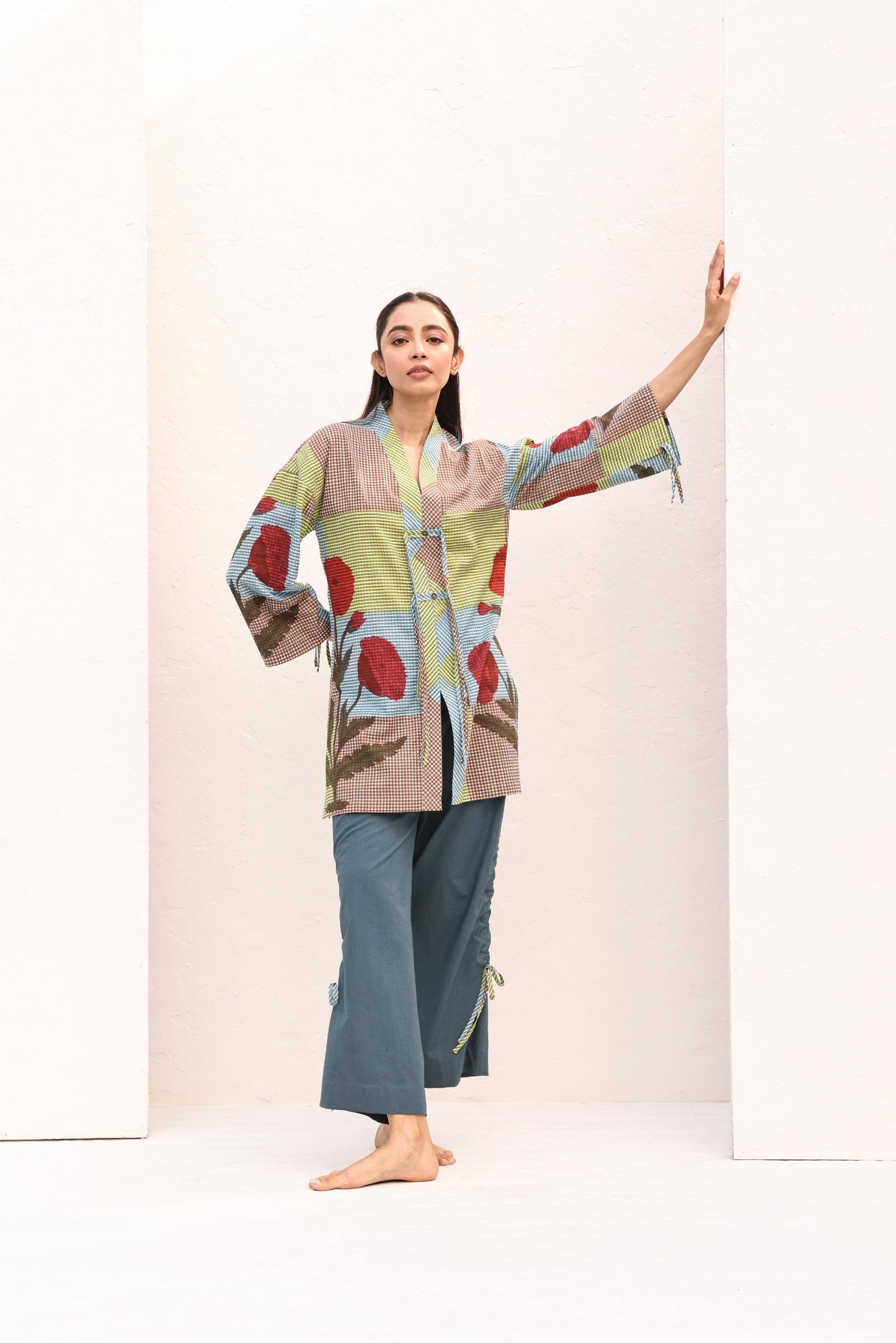 CHLOE SET (2PC)/LIME - BLUE