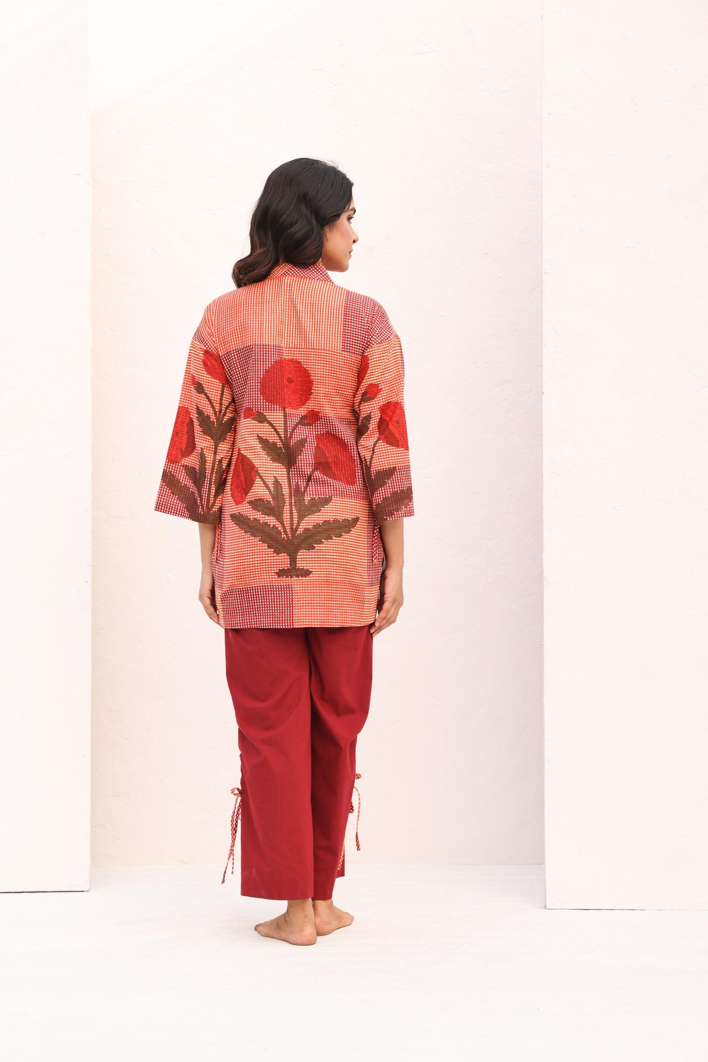 CHLOE SET (2PC)/RED - ORANGE