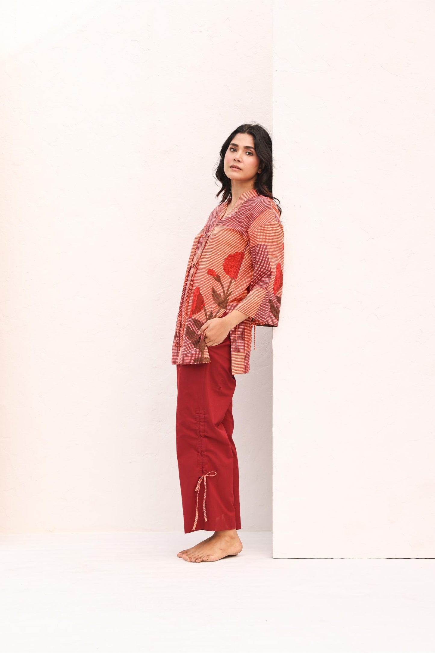 CHLOE TOP/RED - ORANGE