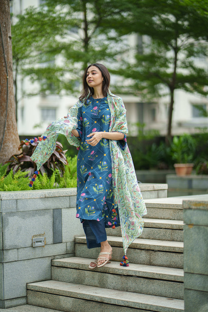 
                  
                    DAISY KURTA SET blue geo
                  
                