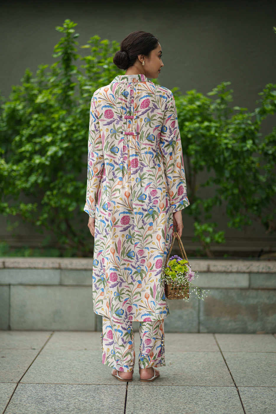 IRIS KURTA & PANT cream jaal
