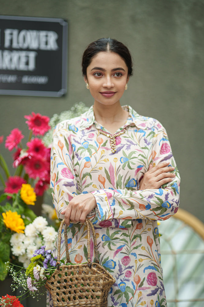 
                  
                    IRIS KURTA & PANT cream jaal
                  
                