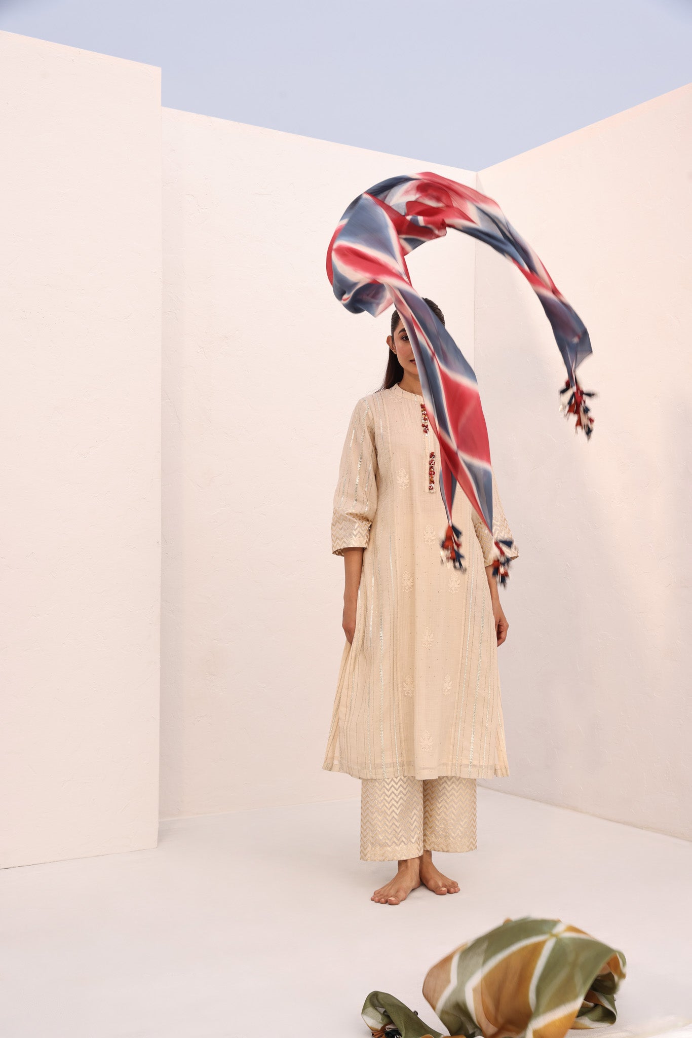 IVY SET (3PC)/RUST - GREY