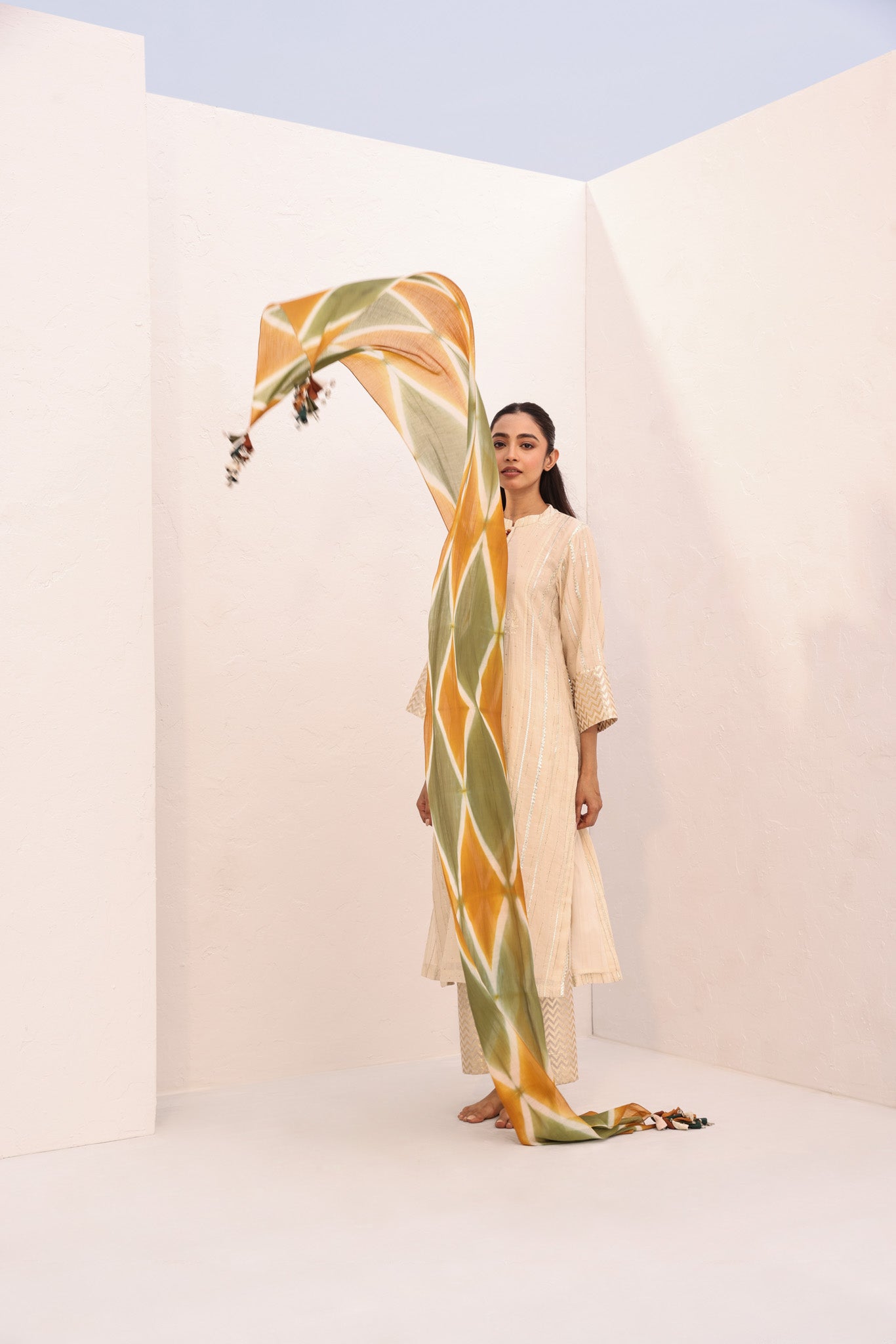 IVY SET (3PC)/OLIVE - OCHRE