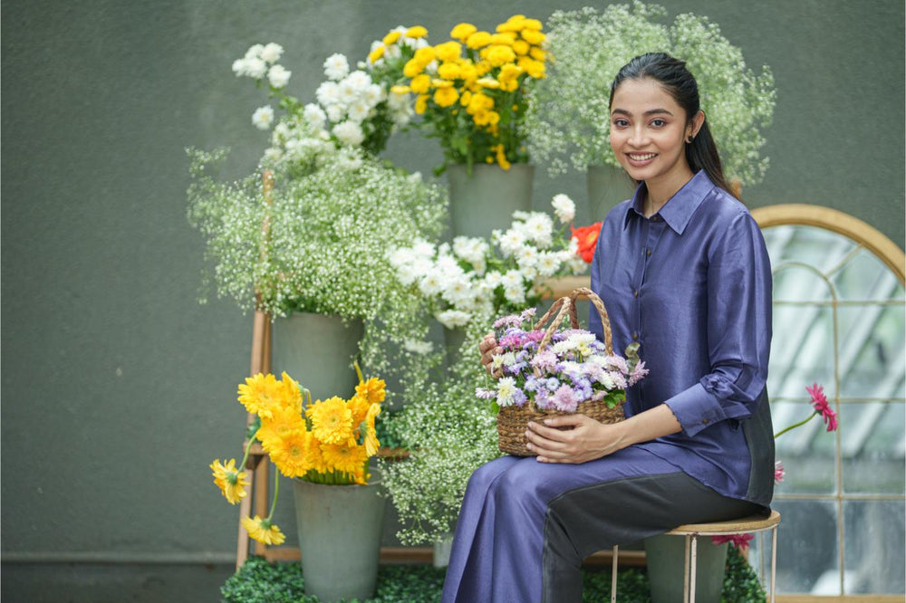 
                  
                    JASMINE SHIRT & PANT purple black
                  
                