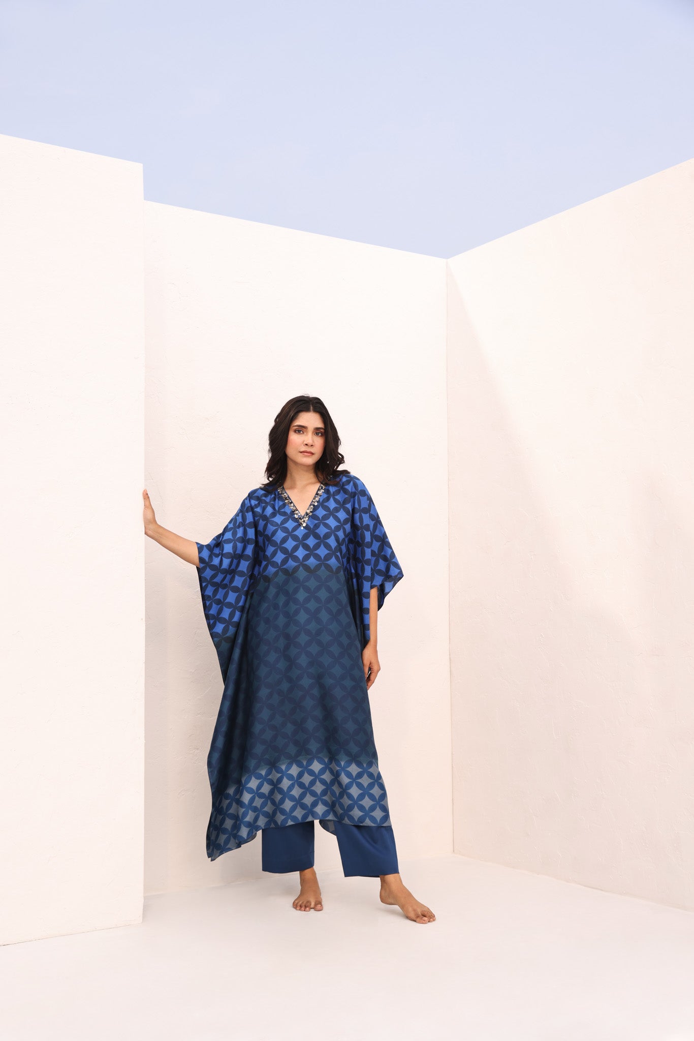 KAFTAN SET (2PC)/BLUE