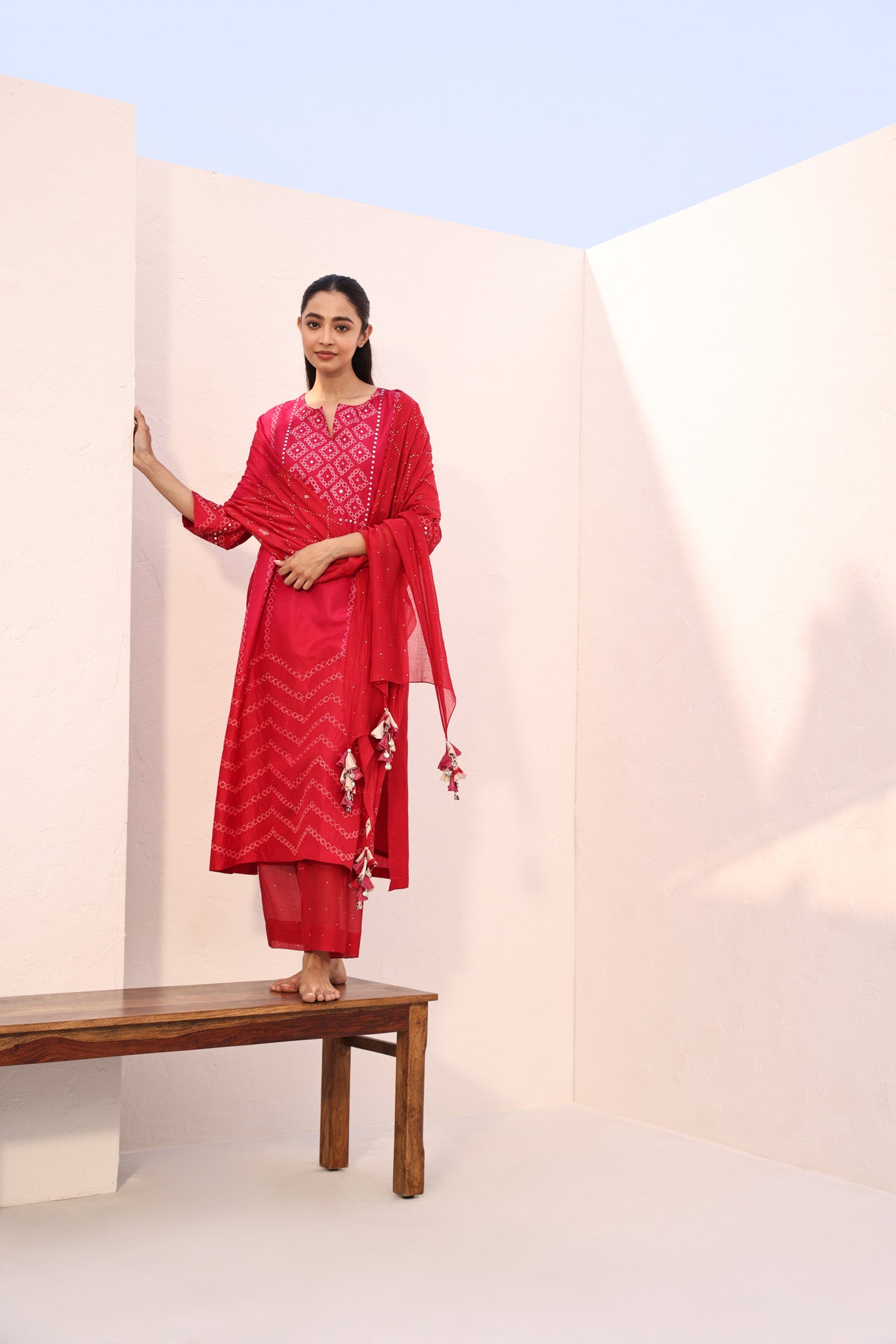 ROBYN SET (3PC)/RED - PINK