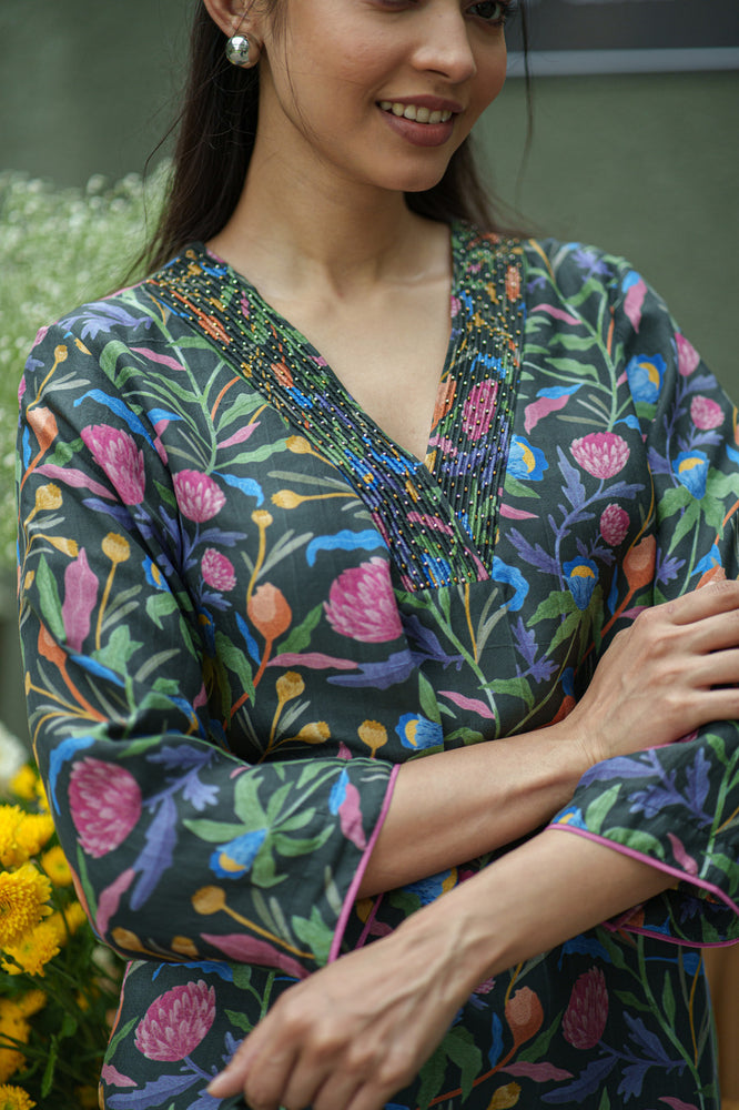 
                  
                    ROSE KURTA & PANT black jaal
                  
                