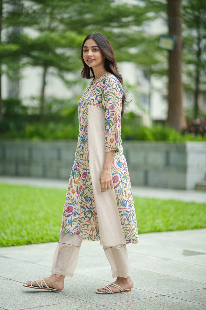 
                  
                    TULIP KURTA & SLIP cream jaal
                  
                