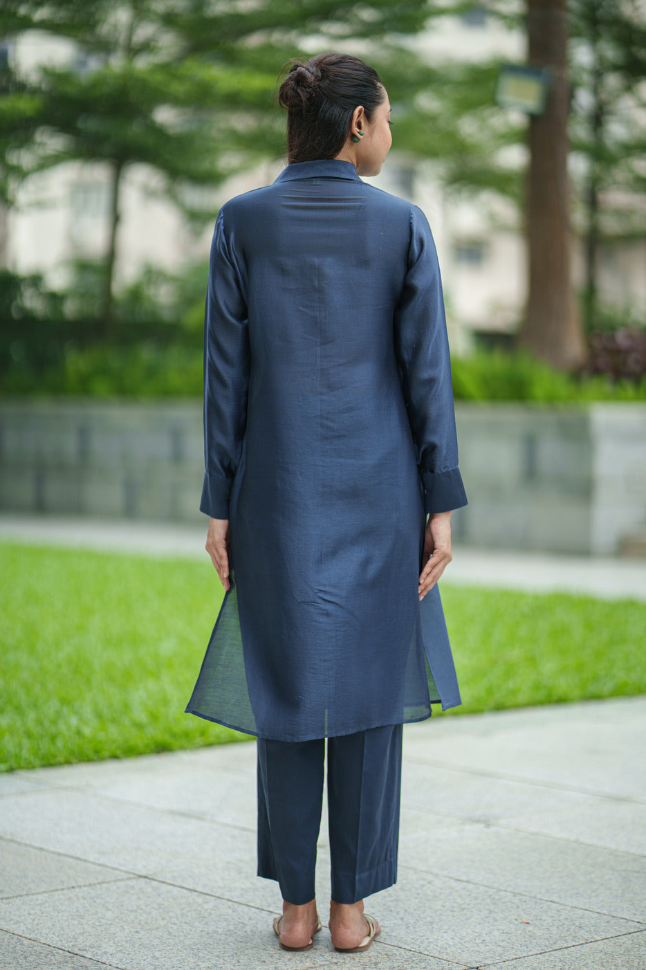 UNDERLAYER KURTA & PANT navy